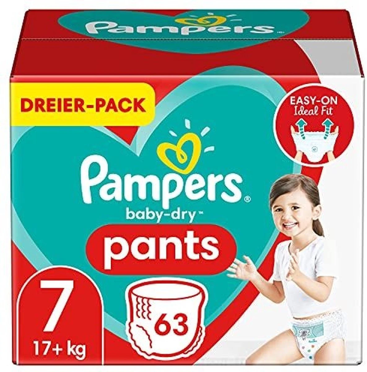 Pampers® Pampers - Baby Dry Pants - Maat 7 - Mega Pack - 63 Luierbroekjes 1 Pampers® Pampers - Baby Dry Pants - Maat 7 - Mega Pack - 63 Luierbroekjes