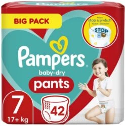 Pampers® Pampers Baby Dry Pants Maat 7 - 42 Luierbroekjes 11 Pampers® Pampers Baby Dry Pants Maat 7 - 42 Luierbroekjes -Aanbiedingen BIBS Winkel 1187x1200 1