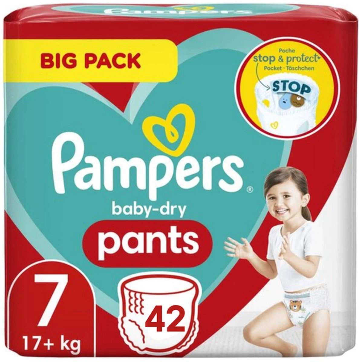 Pampers® Pampers Baby Dry Pants Maat 7 - 42 Luierbroekjes 6 Pampers® Pampers Baby Dry Pants Maat 7 - 42 Luierbroekjes - Afbeelding 6