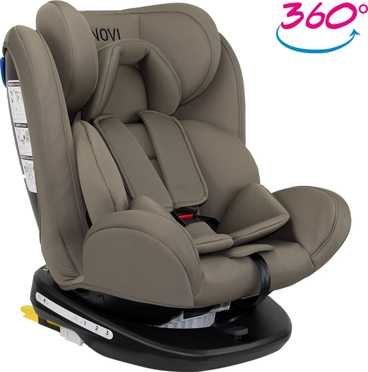 Autostoel Novi Baby® Goliath Premium 0-1-2-3 Isofix Rotation Dark Taupe 1 Autostoel Novi Baby® Goliath Premium 0-1-2-3 Isofix Rotation Dark Taupe