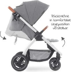 Hauck UpTown Buggy - Met één Hand Opvouwbaar - Grijs -Aanbiedingen BIBS Winkel 1188x1200 20