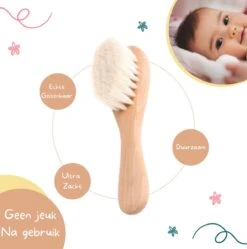 Baby Borstel - Baby Haarborstel - Baby Verzorging Set - Baby Borstel En Kam - Houten Baby Kam - Haarborstel Set - Babyshower Gift- Baby Verzorgingsproducten - Baby Kam - Kraamcadeau -Aanbiedingen BIBS Winkel 1188x1200 5