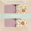 Little Dutch - Swaddle Doeken 70 X 70 Vintage Little Flowers / Pure Mauve