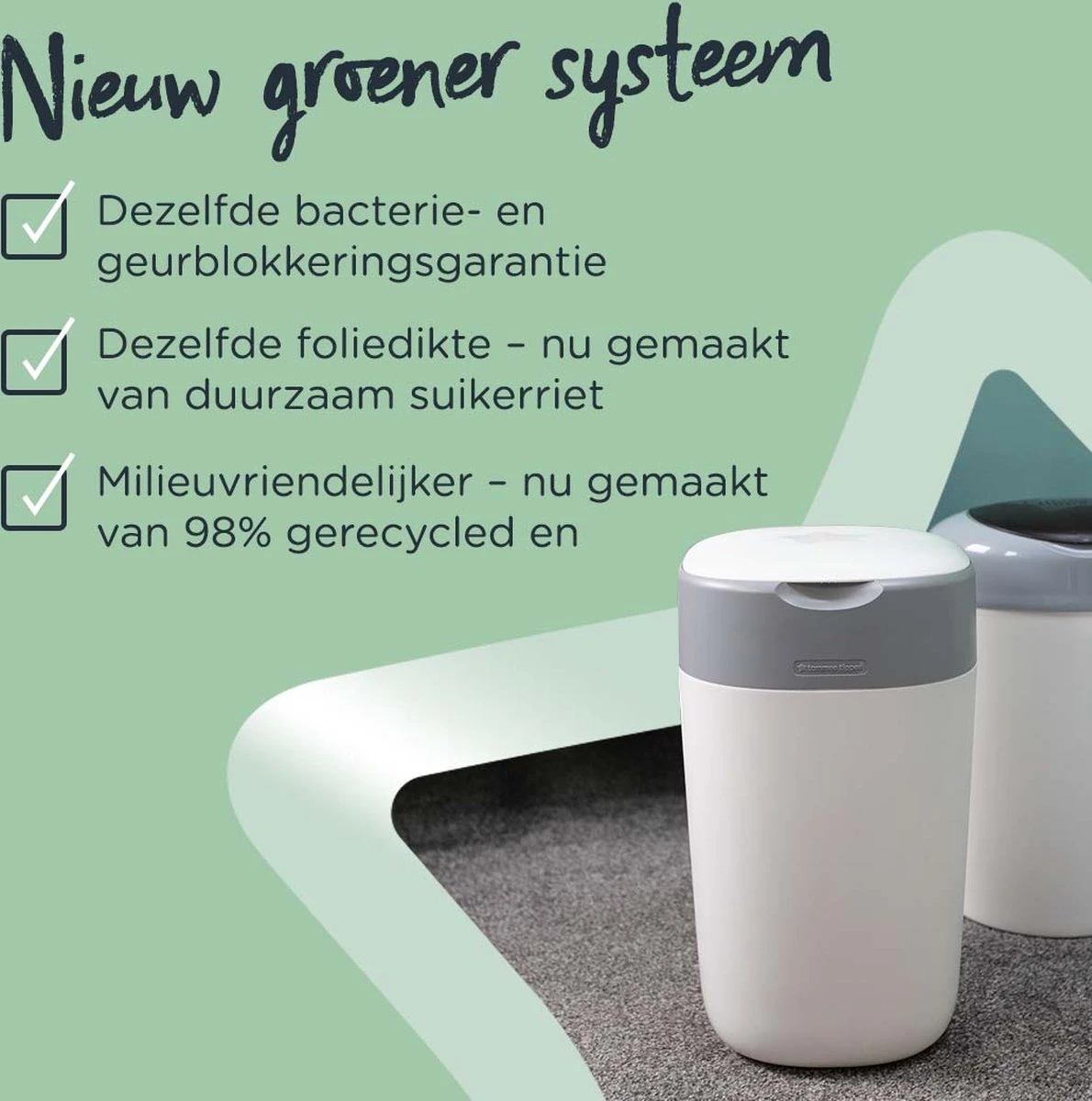 Tommee Tippee Twist & Click Milieuvriendelijke Luieremmer Navulling - Duurzaam Geproduceerde Greenfilm - 6 Stuks 4 Tommee Tippee Twist & Click Milieuvriendelijke Luieremmer Navulling - Duurzaam Geproduceerde Greenfilm - 6 Stuks - Afbeelding 4