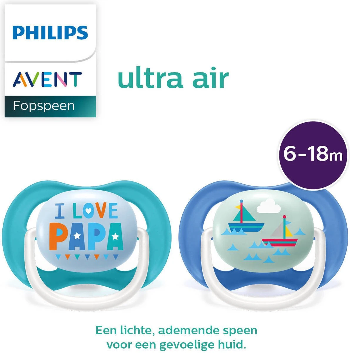 Philips Avent Ultra-air SCF080/03 - Fopspeen - 6-18 Maanden - 2 Stuks 8 Philips Avent Ultra-air SCF080/03 - Fopspeen - 6-18 Maanden - 2 Stuks - Afbeelding 8