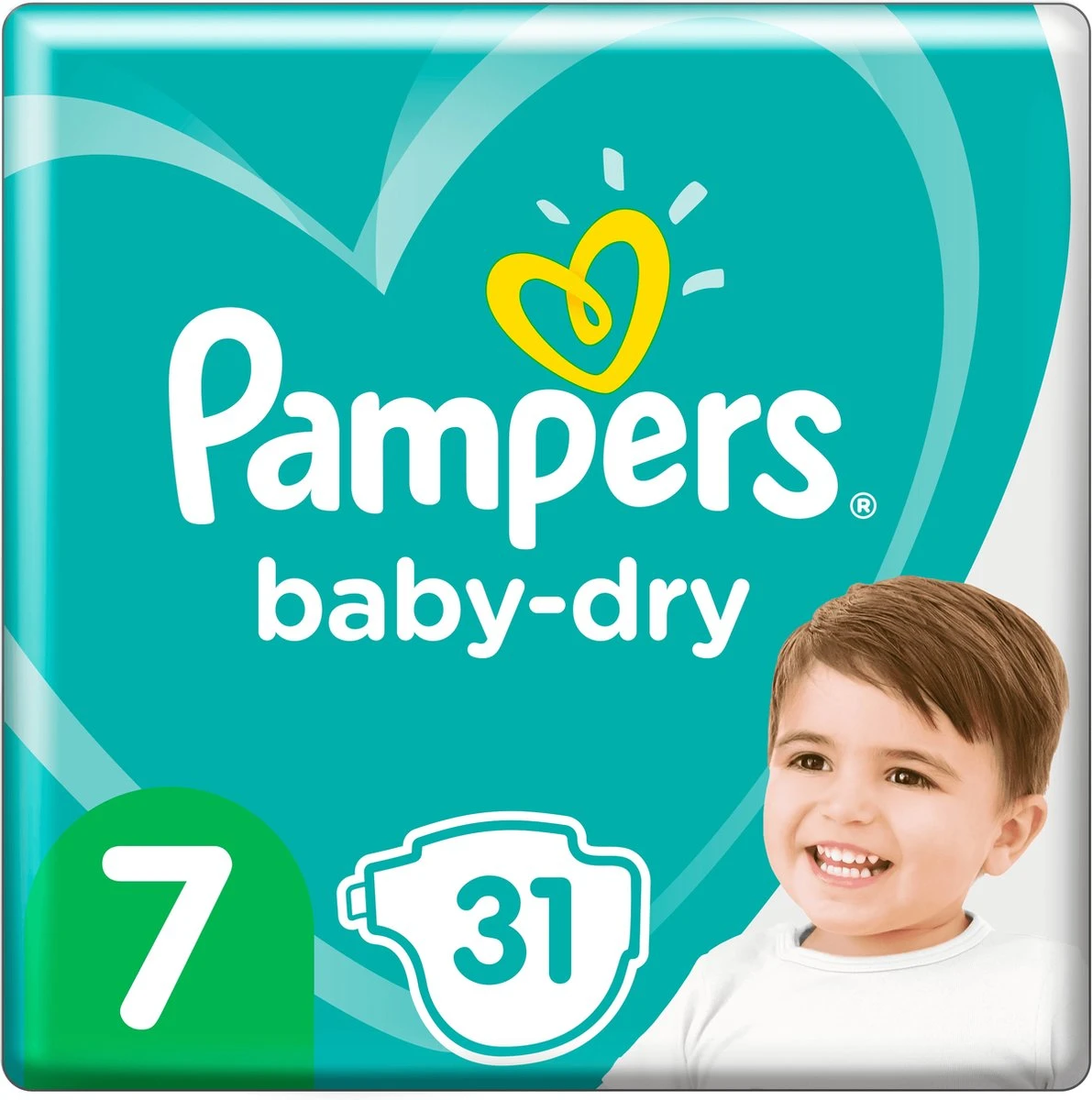 Pampers® Pampers Baby-Dry Maat 7 (15kg+) - 31 Luiers 6 Pampers® Pampers Baby-Dry Maat 7 (15kg+) - 31 Luiers - Afbeelding 6