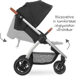Hauck UpTown Buggy - Met één Hand Opvouwbaar - Zwart -Aanbiedingen BIBS Winkel 1192x1200 27