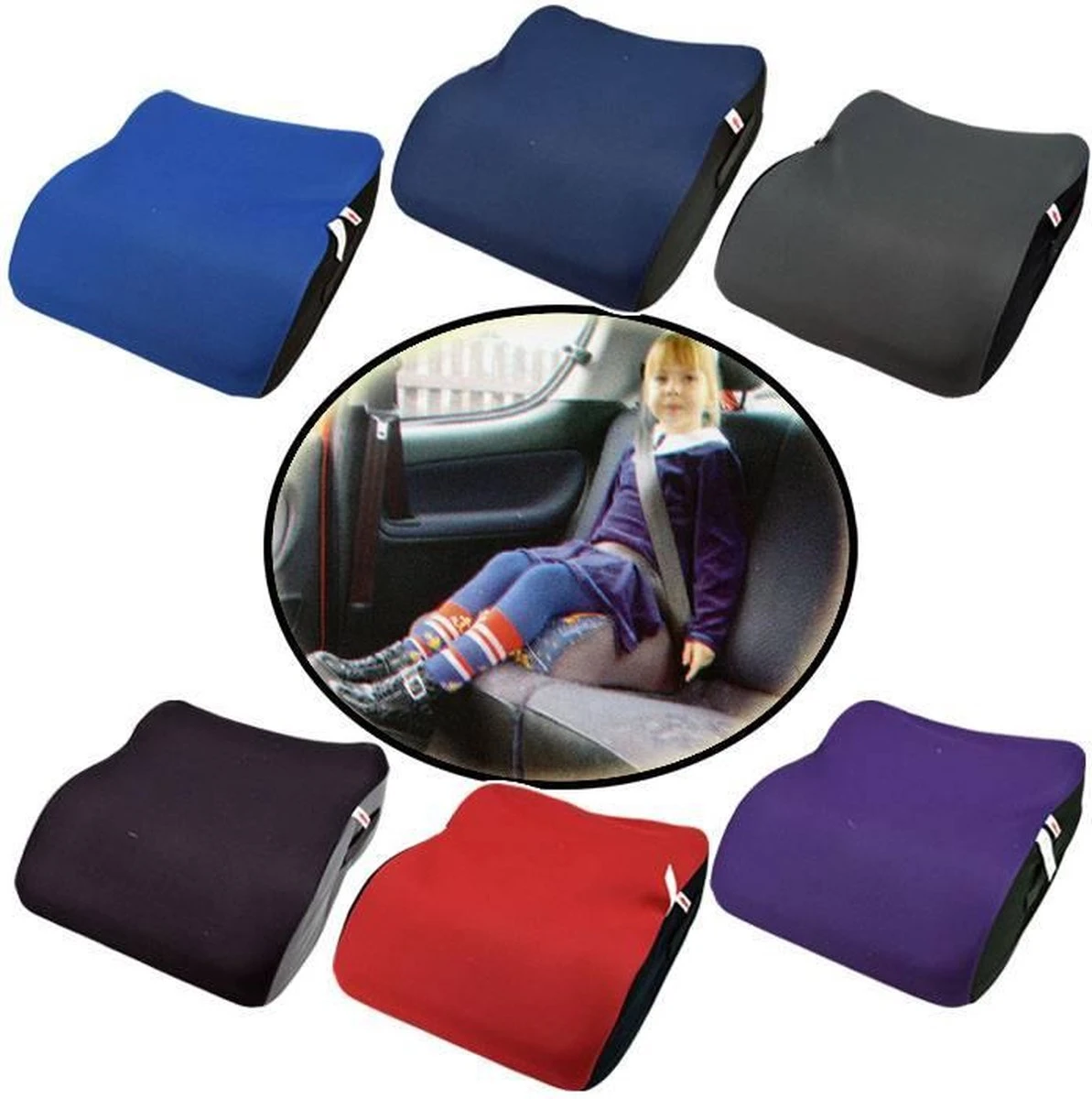 Universele Auto Zitverhoger - Stoelverhoger - Kinderzitje - Autozitje - Grijs 3 Universele Auto Zitverhoger - Stoelverhoger - Kinderzitje - Autozitje - Grijs - Afbeelding 3