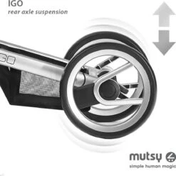 MUTSY - IGO - Kinderwagen - Onderstel: Heritage Green Blue I2 - Reiswieg: IGO Midnight -Aanbiedingen BIBS Winkel 1193x1200 27