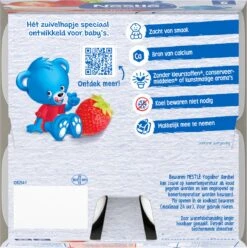 Nestlé Yogolino Aardbei - Baby Toetje - Vanaf 6 Maanden - 6 Stuks - Totaal 24 Porties -Aanbiedingen BIBS Winkel 1195x1200 45