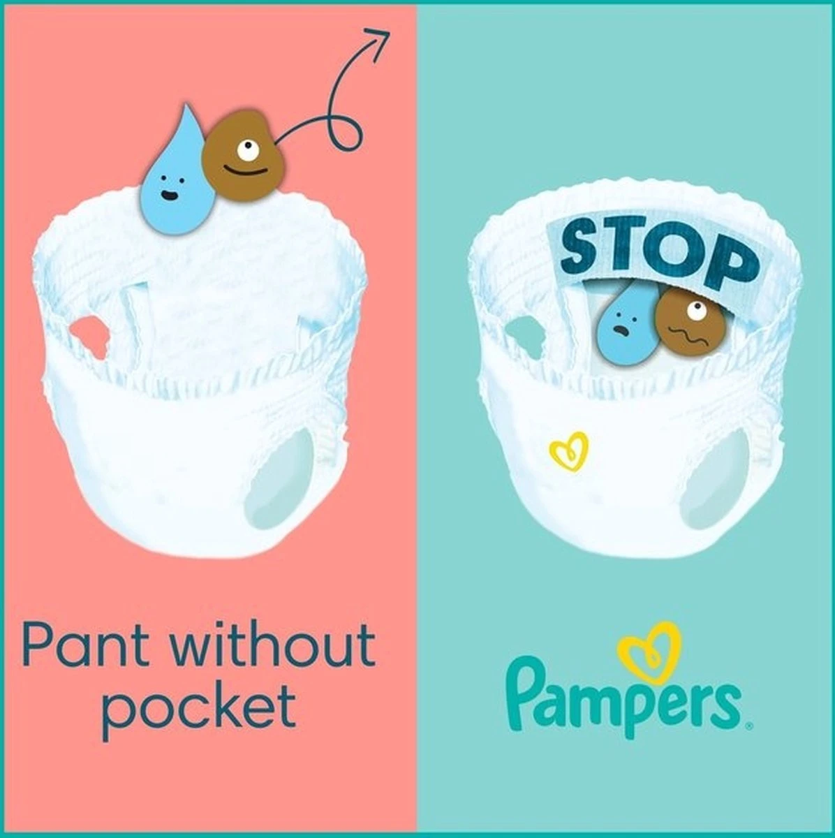 Pampers® Pampers Premium Protection Pants Luierbroekjes - Maat 6 (15+kg) - 60 Stuks 6 Pampers® Pampers Premium Protection Pants Luierbroekjes - Maat 6 (15+kg) - 60 Stuks - Afbeelding 6