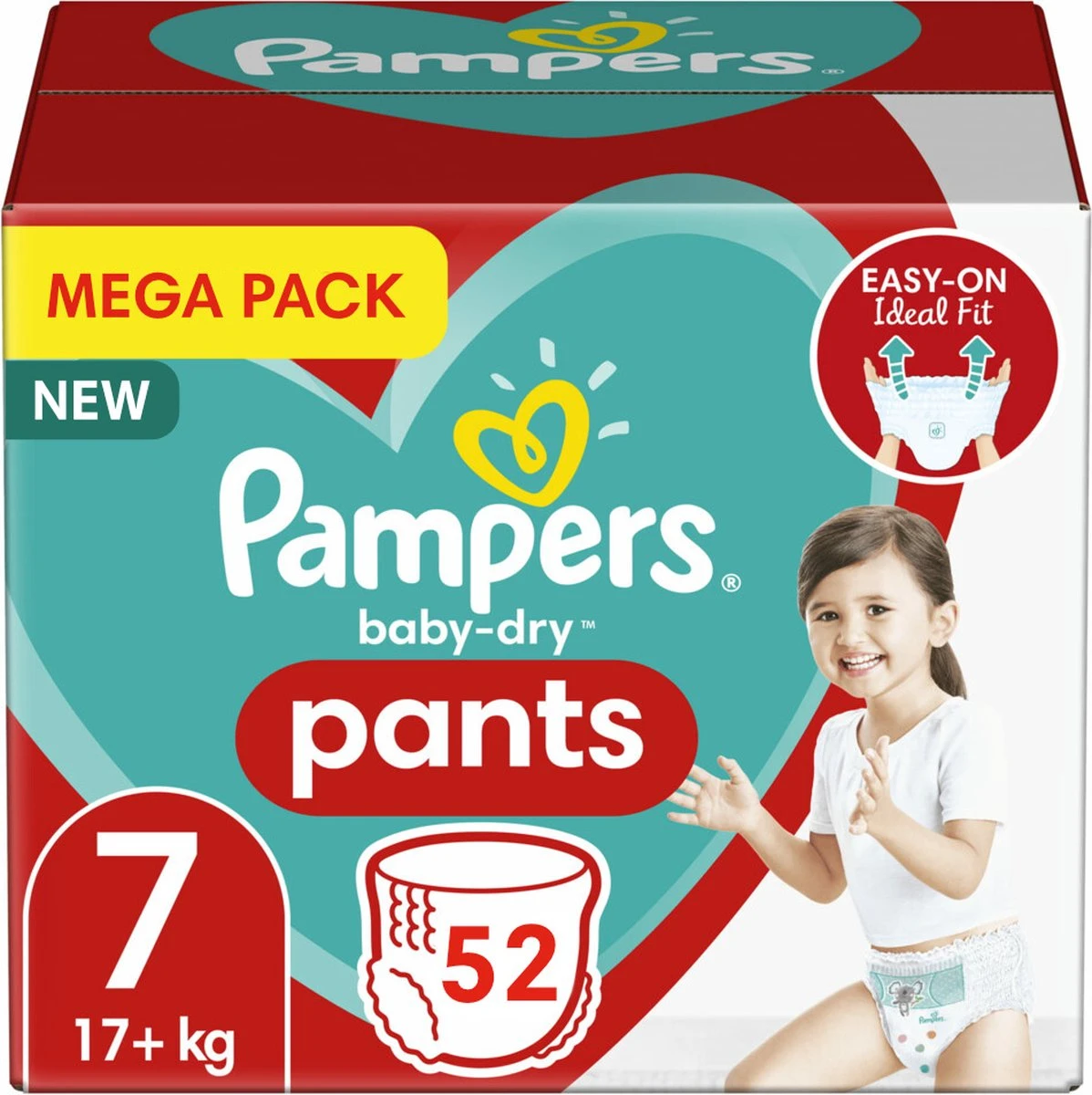 Pampers® Pampers - Baby Dry Pants - Maat 7 - Mega Pack - 52 Luierbroekjes 1 Pampers® Pampers - Baby Dry Pants - Maat 7 - Mega Pack - 52 Luierbroekjes