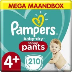 Pampers® Pampers - Baby Dry Pants - Maat 4+ - Mega Maandbox - 210 Luierbroekjes