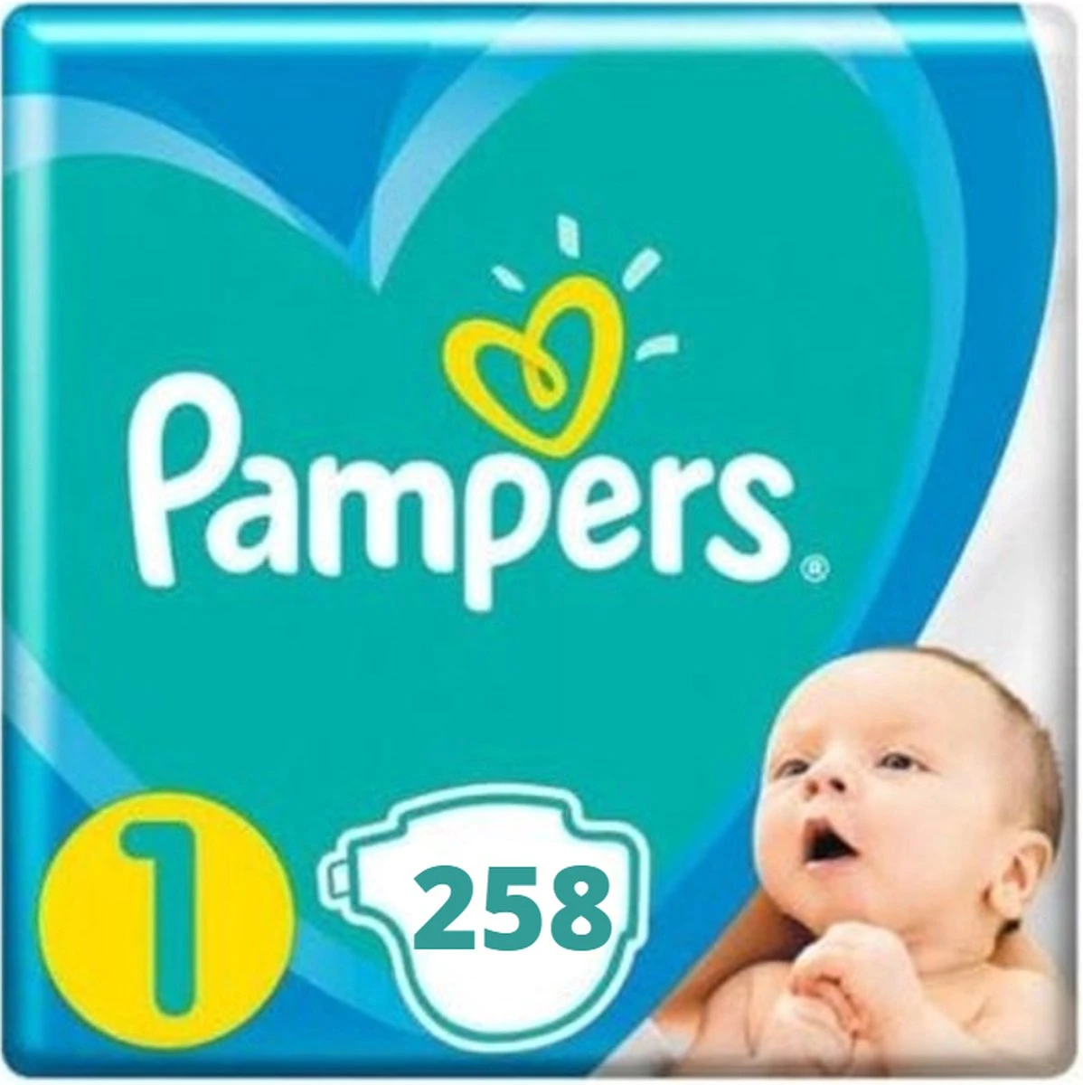 Pampers® Pampers Newborn Maat 1 - 258 Luiers Maandbox 1 Pampers® Pampers Newborn Maat 1 - 258 Luiers Maandbox