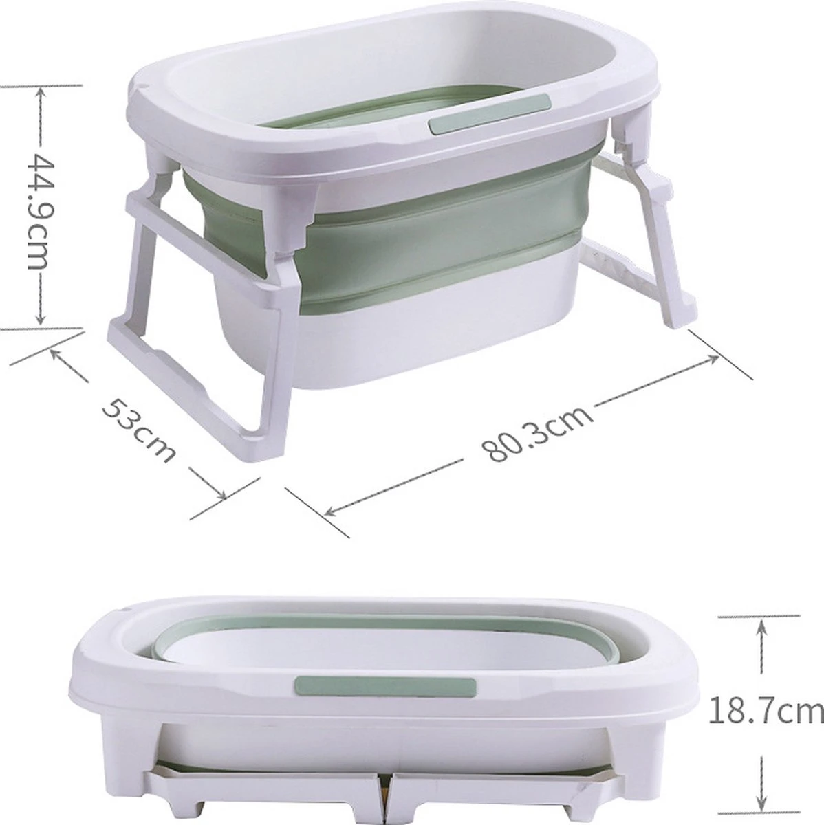 Rudolphy Opvouwbaar Babybad 3-in 1 Van 0-12 Jaar - Roze 4 Rudolphy Opvouwbaar Babybad 3-in 1 Van 0-12 Jaar - Roze - Afbeelding 4