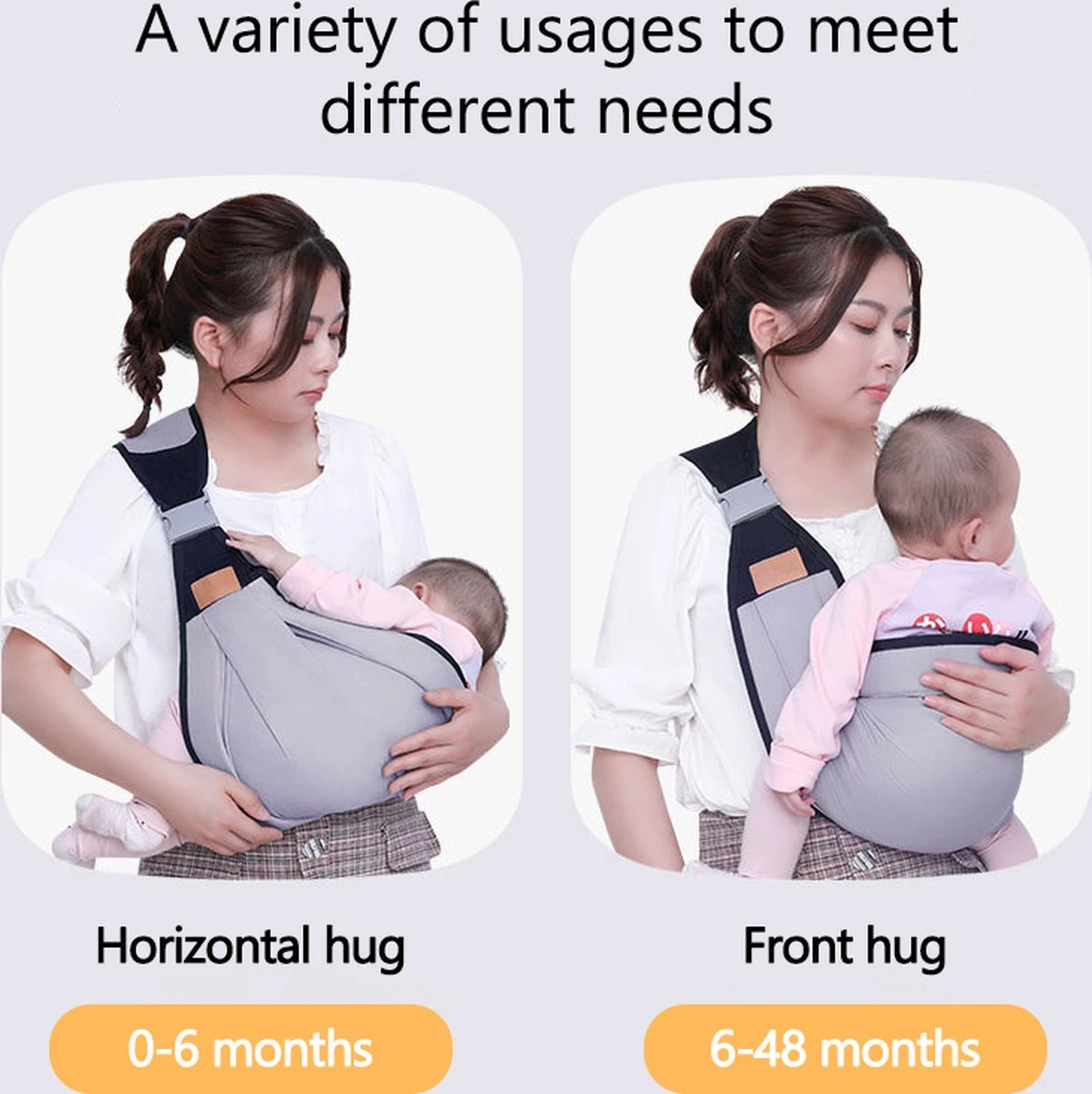 Merkloos Draagzak - Baby Draagzak - Zak - Grijs - Multifunctioneel - Ergonomisch - Baby - Dreumes - Peuter - Wrap - Travel Size - Tot 48 Maanden 5 Merkloos Draagzak - Baby Draagzak - Zak - Grijs - Multifunctioneel - Ergonomisch - Baby - Dreumes - Peuter - Wrap - Travel Size - Tot 48 Maanden - Afbeelding 5