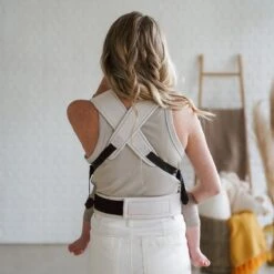 ROOKIE Baby Premium Draagzak- Design Buikdrager - Comfortabel En Ergonomisch - Pasgeboren Babydrager - Peuterdrager - Biologisch Katoen - Super Zacht - Unisex: Voor Mama En Papa (Beige) -Aanbiedingen BIBS Winkel 1198x1200 86