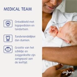 Difrax Fopspeen Newborn Dental - Lichtblauw/Crèmewit/Lichtroze/Lichtgroen - Orthodontische Speen - 4 Stuks -Aanbiedingen BIBS Winkel 1198x1200 92
