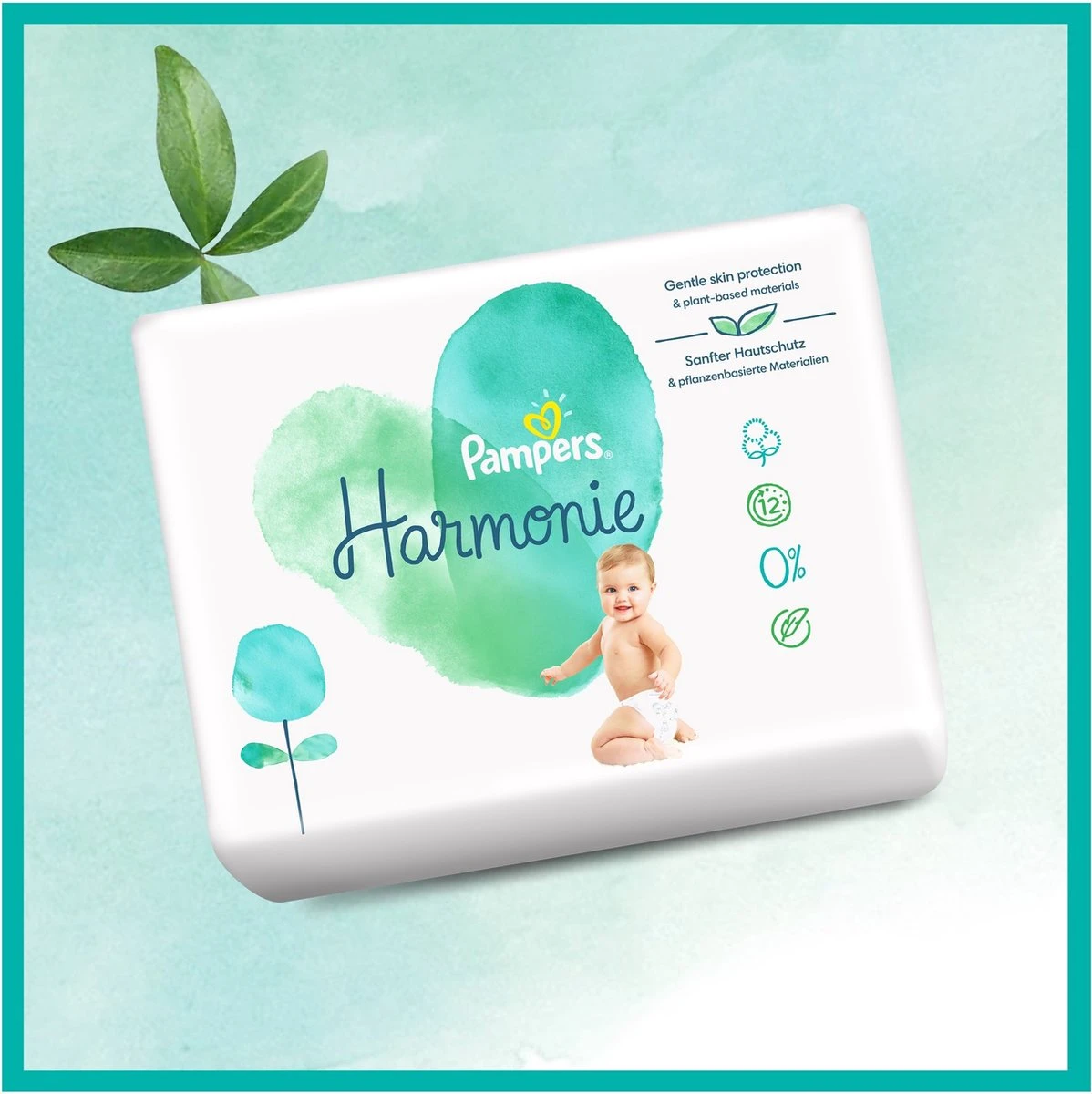 Pampers® Pampers - Harmonie / Pure - Maat 1 - Mega Pack - 80 Luiers 2 Pampers® Pampers - Harmonie / Pure - Maat 1 - Mega Pack - 80 Luiers - Afbeelding 2
