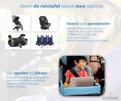 ‘’MOVENDO’’ Reistafel Voor Auto Kinderen – Autotafel – Speeltafel Auto – Travel Tray – Tekentafel – Opvouwbaar Met Tablethouder - Blauw -Aanbiedingen BIBS Winkel 1200x1000 10