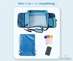 ‘’MOVENDO’’ Reistafel Voor Auto Kinderen – Autotafel – Speeltafel Auto – Travel Tray – Tekentafel – Opvouwbaar Met Tablethouder - Blauw -Aanbiedingen BIBS Winkel 1200x1000 11