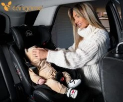 Cangaroo Pilot Black Leather SPS Isofix 360° 0-36 Kg Autostoel Met Zonnekap -Aanbiedingen BIBS Winkel 1200x1002 5
