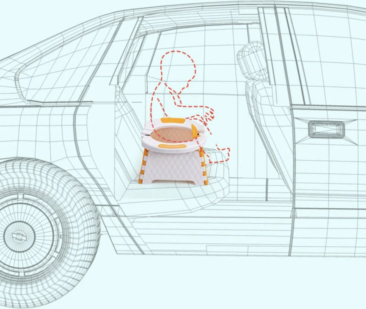 Merkloos Reispotje - Potje Peuter - Draagbaar Potje - Meeneem Potje Peuter - Potje Onderweg - Potje Baby 10 Merkloos Reispotje - Potje Peuter - Draagbaar Potje - Meeneem Potje Peuter - Potje Onderweg - Potje Baby - Afbeelding 10