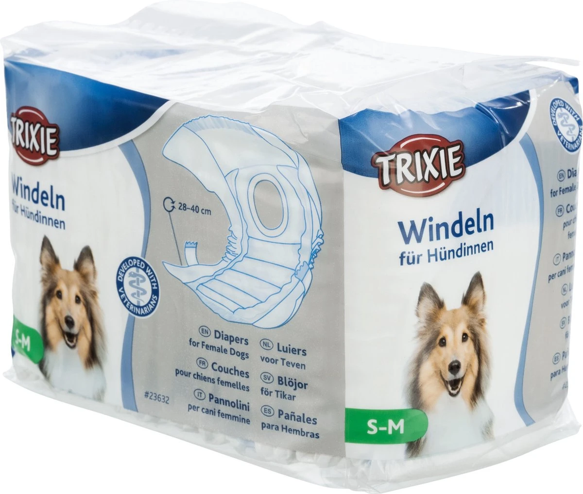 Trixie Diapers For Female Dogs - M/L - 12 Stuks 6 Trixie Diapers For Female Dogs - M/L - 12 Stuks - Afbeelding 6