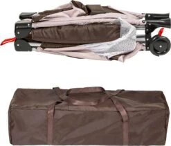 Tectake - Reisbedje Babybed Campingbed Dodo - 132x75x104cm Incl. Aankleedkussen En Draagtas - Bruin - 402203 13 Tectake - Reisbedje Babybed Campingbed Dodo - 132x75x104cm Incl. Aankleedkussen En Draagtas - Bruin - 402203 -Aanbiedingen BIBS Winkel 1200x1023 4