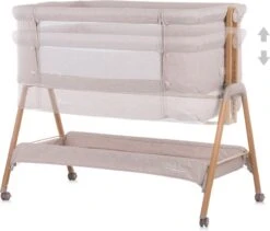 Co-Sleeper Chipolino Wieg KOSSD0212MO Sweet Dreams Mocca/Wood Incl. Wielen -Aanbiedingen BIBS Winkel 1200x1023 6