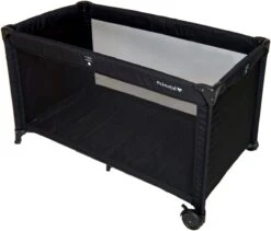 Prénatal Luxe Campingbedje Met Bodemmatras - Inclusief Draagtas - Inklapbaar Baby Campingbed - Met Wieltjes En Kruipluik - 120 X 60 Cm - Zwart -Aanbiedingen BIBS Winkel 1200x1025 4
