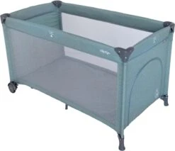 Prénatal Luxe Campingbedje Met Bodemmatras - Inclusief Draagtas - Inklapbaar Baby Campingbed - Met Wieltjes En Kruipluik - 120 X 60 Cm - Groen Melange / Nijntje -Aanbiedingen BIBS Winkel 1200x1036 3