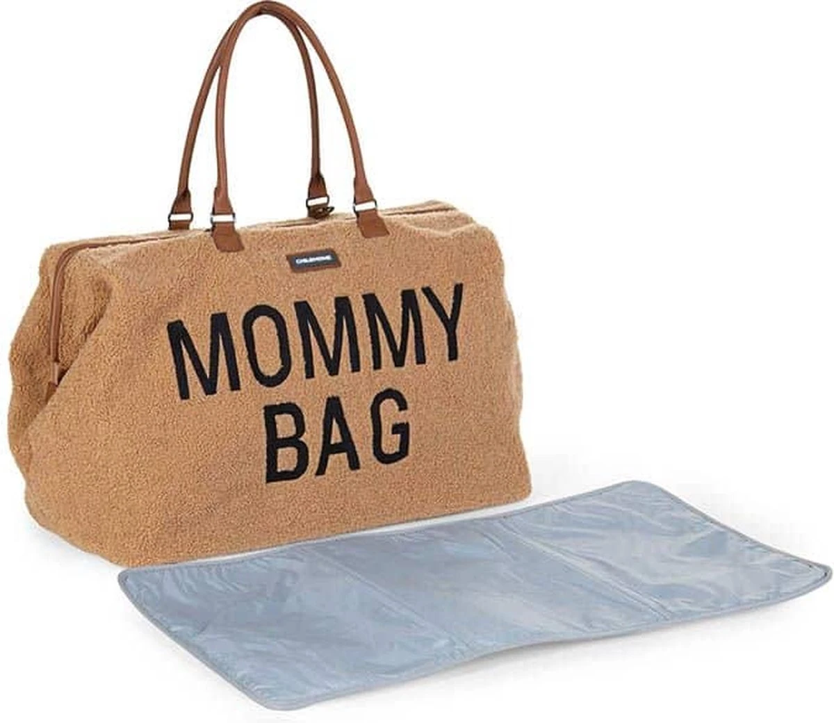 Childhome Mommy Bag Groot - Teddy - Beige 9 Childhome Mommy Bag Groot - Teddy - Beige - Afbeelding 9