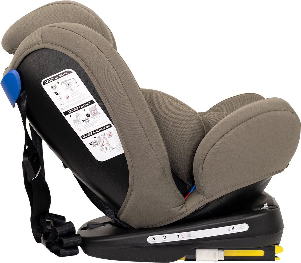 Autostoel Novi Baby® Goliath Premium 0-1-2-3 Isofix Rotation Dark Taupe 4 Autostoel Novi Baby® Goliath Premium 0-1-2-3 Isofix Rotation Dark Taupe - Afbeelding 4