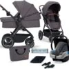 Kinderkraft B-Tour Ash Grey 3-in-1 Combi Kinderwagen Incl. Autostoel KSBTOU00DGR3000