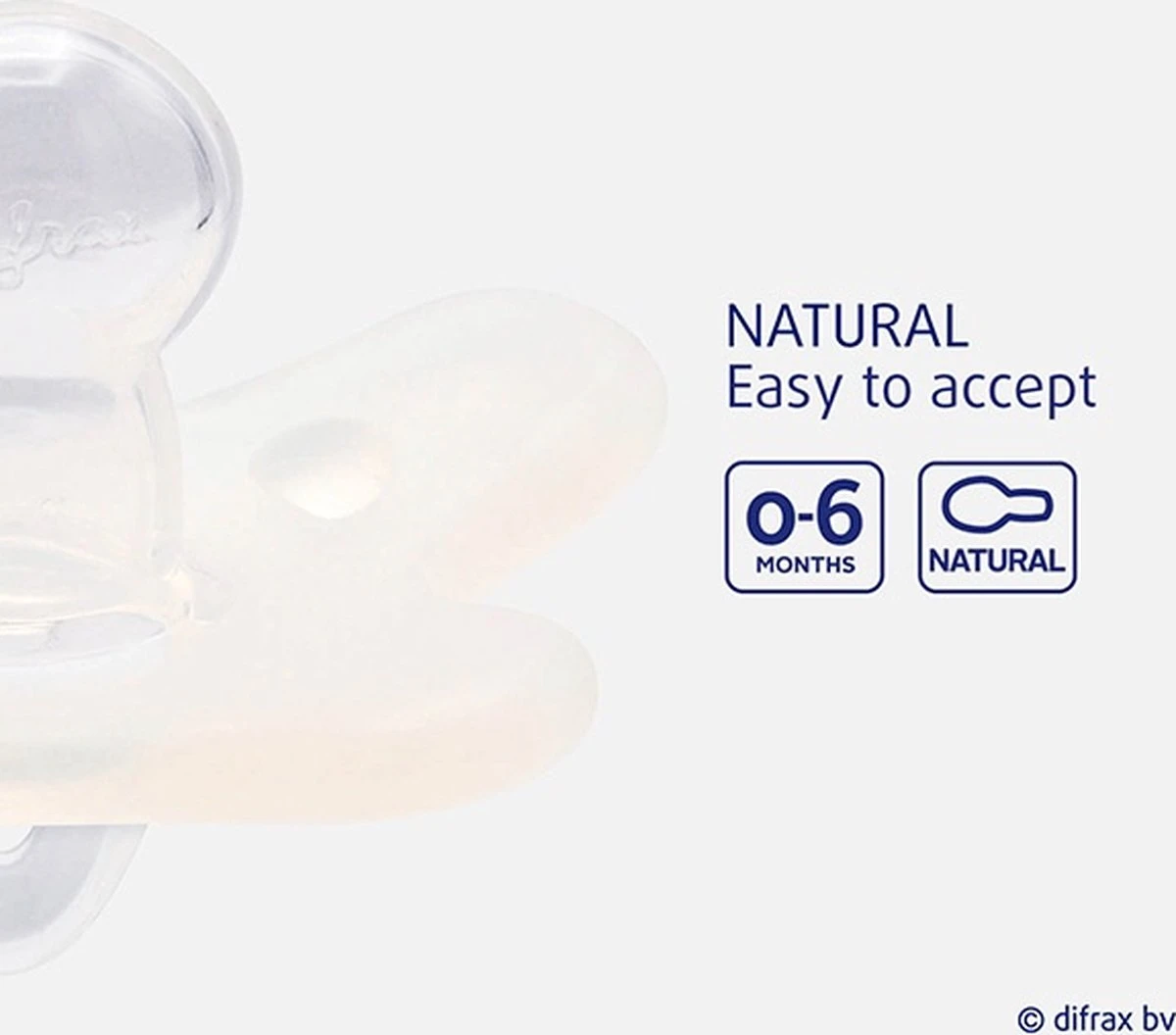 Difrax Natural 0-6 Mnd Siliconen Blossom/Wit Fopspeen 2 Stuks 120-SI123B03 6 Difrax Natural 0-6 Mnd Siliconen Blossom/Wit Fopspeen 2 Stuks 120-SI123B03 - Afbeelding 6