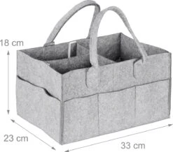 Relaxdays Luiertas Baby - Verzorgingstas Vilt - Organizer Luiers - Uitneembare Schotjes - Lichtgrijs 15 Relaxdays Luiertas Baby - Verzorgingstas Vilt - Organizer Luiers - Uitneembare Schotjes - Lichtgrijs -Aanbiedingen BIBS Winkel 1200x1057 8