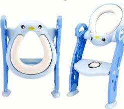 Universeel Toilet Training Met Trapje - Blauw - Opvouwbaar WC Bril Verkleiner Met Handvaten En Opstapje - Zindelijkheid Training - Toilet Bril Zitje - Zacht Rubber Afneembaar En Wasbaar Zitje - Urinoirs Voor Peuters Leeftijd: 2 Tot 7 Jaar -Aanbiedingen BIBS Winkel 1200x1060