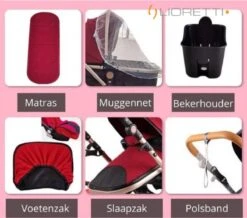 Merkloos Lioretti® Luxe Baby Buggy 3 In 1 | Baby Wagen | Kinderwagen Met Stoel En Wieg | Inklapbaar | Hoge Kwaliteit | Combi | Zwart -Aanbiedingen BIBS Winkel 1200x1060 5