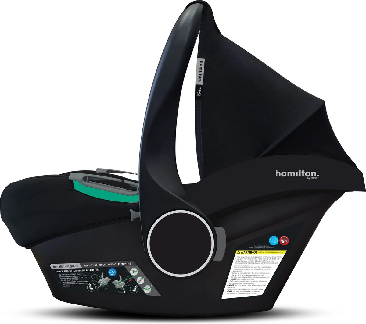 Hamilton By Yoop S1 Plus Buggy Met Monteerbare Zeno Plus Draagwieg - Nieuw En Hoger 2023 Model - Premium Budget Stroller Met One Hand Folding Technologie – Zwart - Licht, Verstelbaar, Wendbaar En Geschikt Van 0 Maanden Tot 4 Jaar – Inclusief Adapter 14 Hamilton By Yoop S1 Plus Buggy Met Monteerbare Zeno Plus Draagwieg - Nieuw En Hoger 2023 Model - Premium Budget Stroller Met One Hand Folding Technologie – Zwart - Licht, Verstelbaar, Wendbaar En Geschikt Van 0 Maanden Tot 4 Jaar – Inclusief Adapter - Afbeelding 14