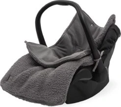 Jollein Voetenzak Voor Autostoel & Kinderwagen - Teddy - Storm Grey