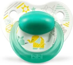 Bibi Happiness Favourites Dental Fopspeen 16 Maanden Plus Wit, Groen