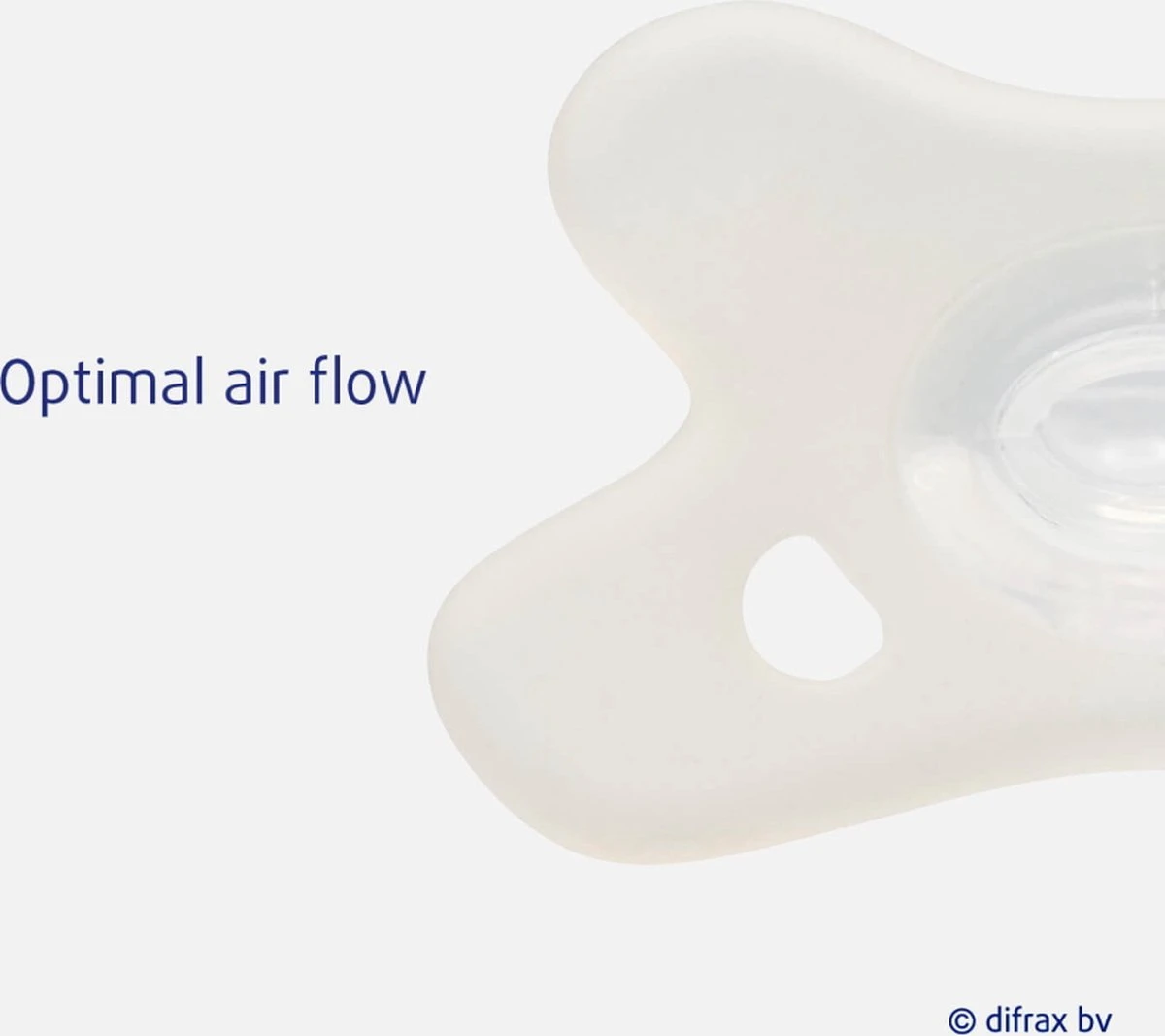 Difrax Natural 0-6 Mnd Siliconen Blossom/Wit Fopspeen 2 Stuks 120-SI123B03 2 Difrax Natural 0-6 Mnd Siliconen Blossom/Wit Fopspeen 2 Stuks 120-SI123B03 - Afbeelding 2