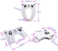 Merkloos WC Verkleiner Roze Panda Ontwerp - Toilettrainer - Opvouwbare Toilet Zitje - Toiletbril Verkleiner - Kinder WC Bril -Aanbiedingen BIBS Winkel 1200x1069 7