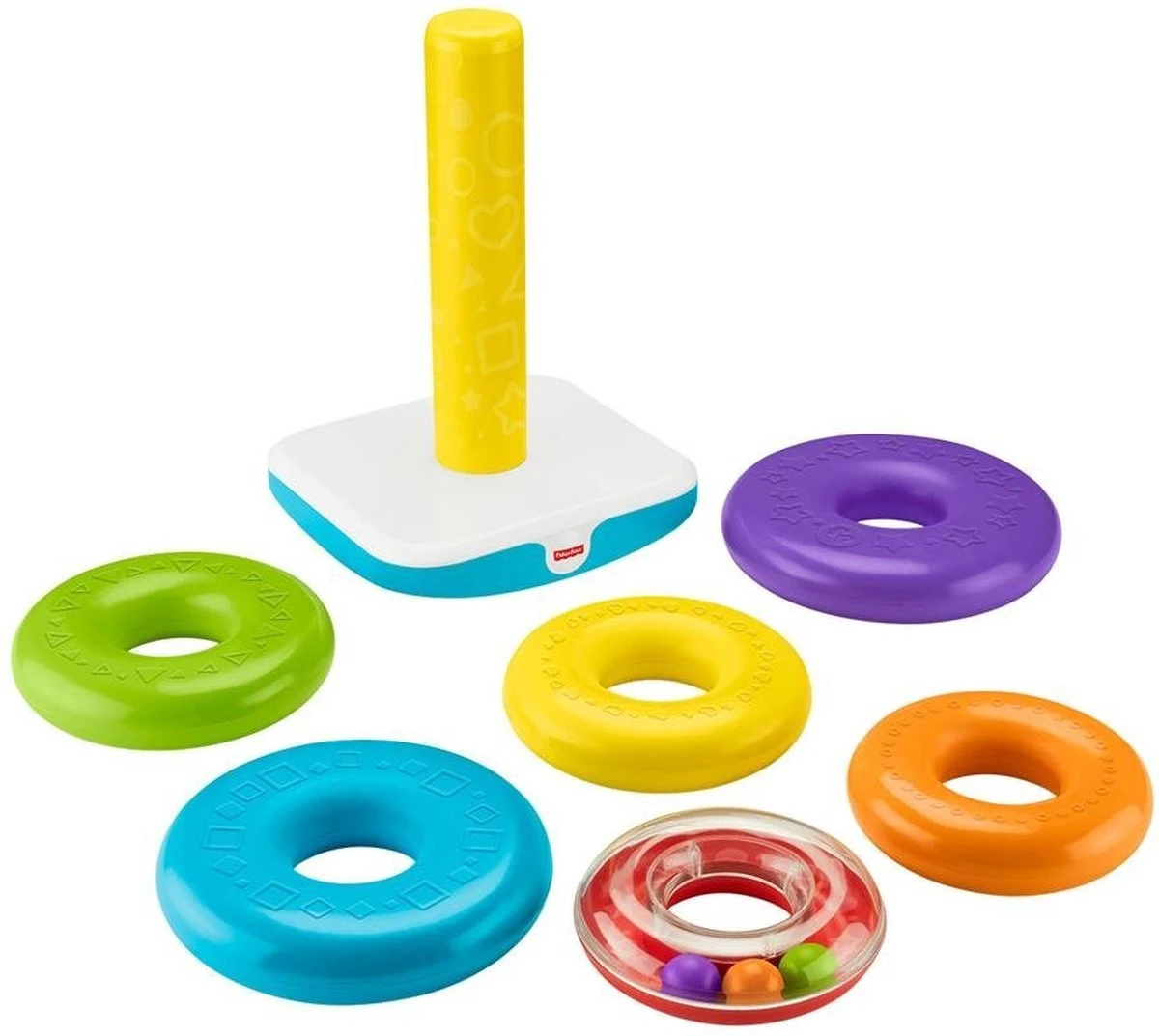 Fisher Price Fisher-Price Stapelringen - Grote Kleurenringpiramide 1 Fisher Price Fisher-Price Stapelringen - Grote Kleurenringpiramide