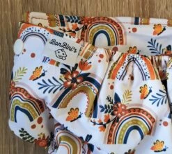 BonBini´s Luiers - Wasbare Luier Rainbows 3-15 Kg - Luierbroekje - Dubbele Antilek Preventie - Zwemluier Drukknoopjes En Verstelbaar Maat S, M, L Maat 1 T/m 5 -Aanbiedingen BIBS Winkel 1200x1077 1