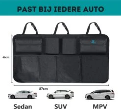 W&Z® Auto Organizer - Autostoel Organizer - Kofferbak Organizer - Zwart -Aanbiedingen BIBS Winkel 1200x1080 19