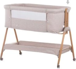 Co-Sleeper Chipolino Wieg KOSSD0212MO Sweet Dreams Mocca/Wood Incl. Wielen -Aanbiedingen BIBS Winkel 1200x1088 12