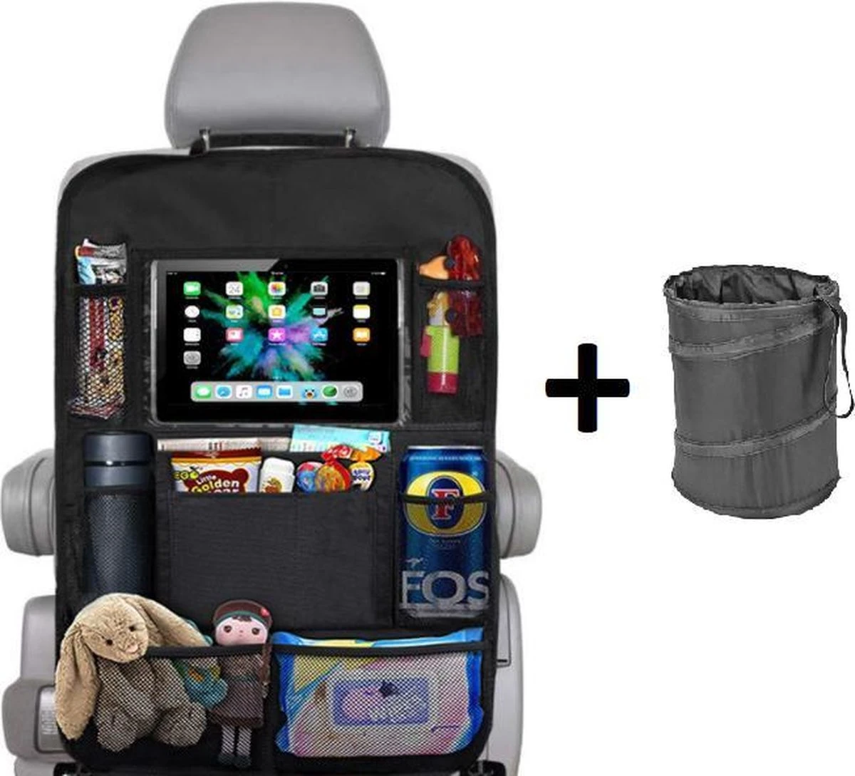 Merkloos Autostoel Organizer + Opvouwbare Mini Prullenbak Bundel - Musthave Voor Uw Autovakantie! - IPad/Tablet Houder - Opvouwbaar - Inklapbaar - Rugleuning - Auto Opbergsysteem - Kinderen - Waterafstotend - Prullenmand - Licht - Opberg - Universeel - Handig 1 Merkloos Autostoel Organizer + Opvouwbare Mini Prullenbak Bundel - Musthave Voor Uw Autovakantie! - IPad/Tablet Houder - Opvouwbaar - Inklapbaar - Rugleuning - Auto Opbergsysteem - Kinderen - Waterafstotend - Prullenmand - Licht - Opberg - Universeel - Handig