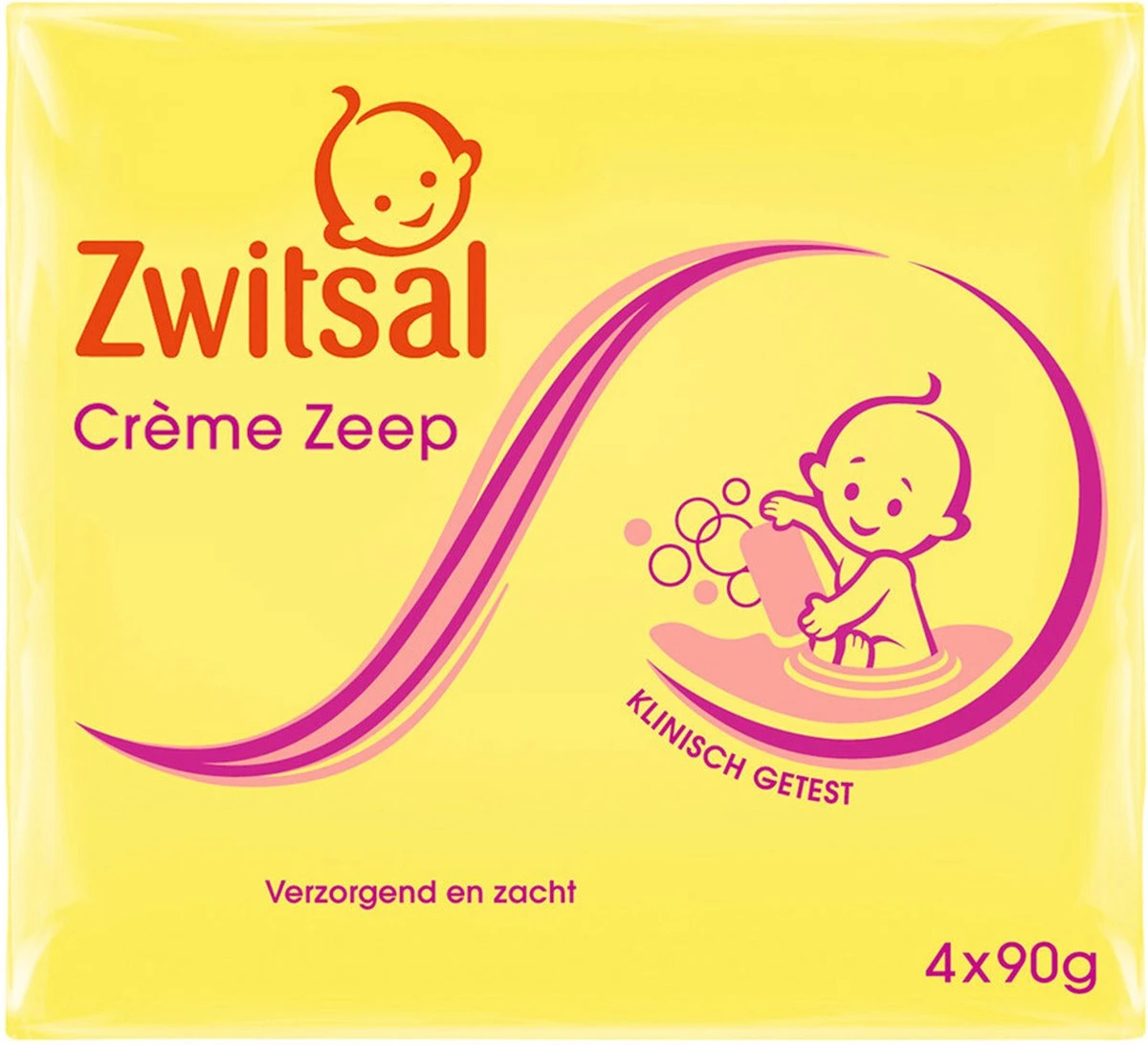 Zwitsal Creme Zeep 4x90GR 1 Zwitsal Creme Zeep 4x90GR